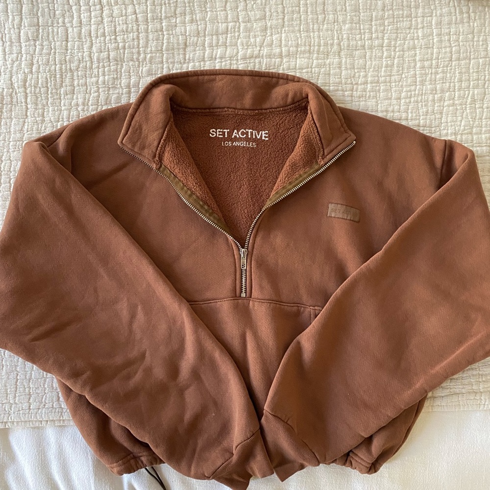 See Active Mocha Half Zip